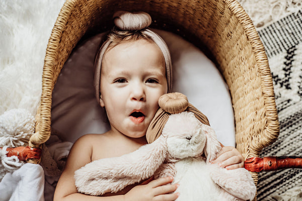 Babies and toddlers love stuffed bunnies!
