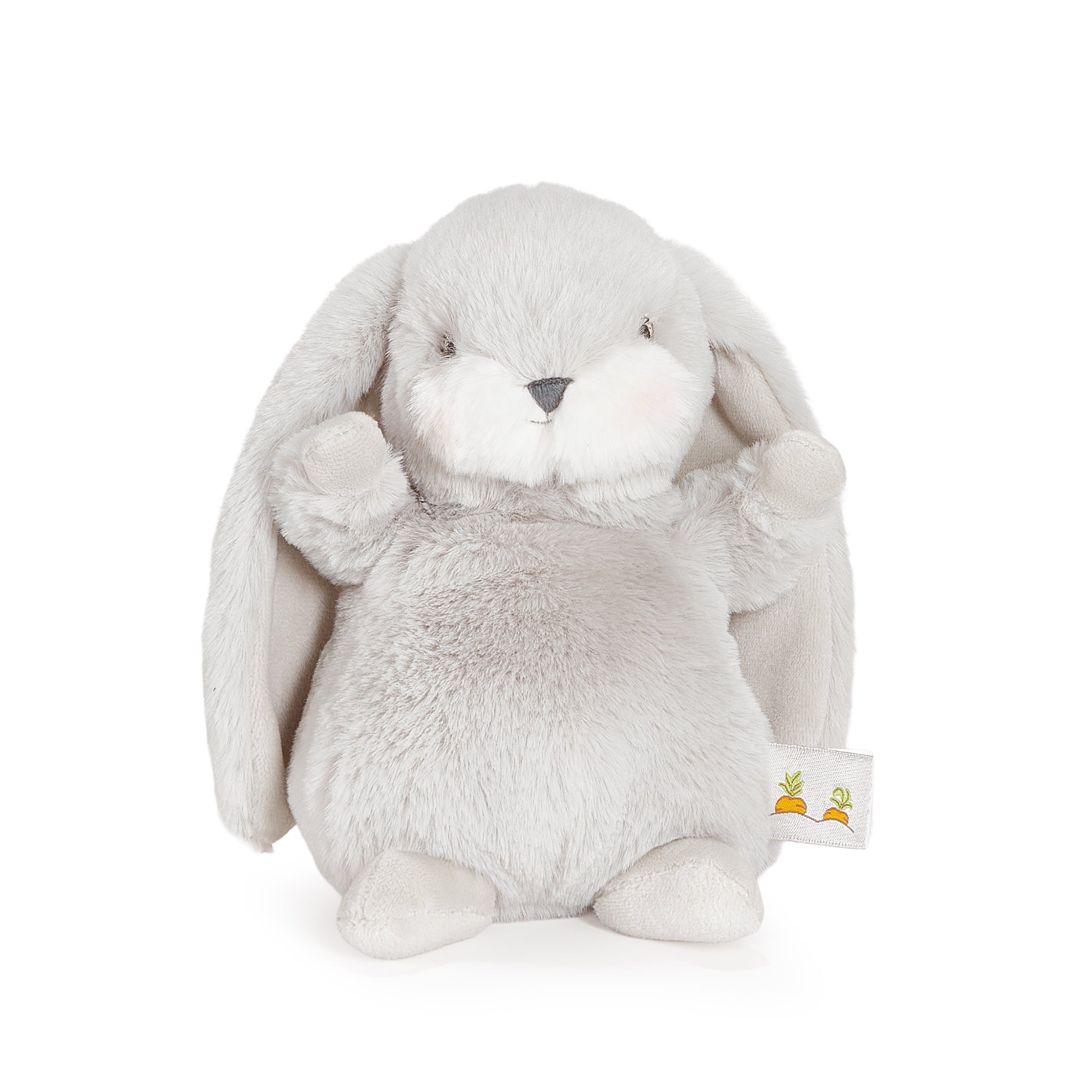 Tiny Nibble 8” Bunny | Stuffed Animal | Gray Bunny Plush - Bunnies