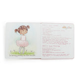 A Pretty Girl Book - Brown Hair-Book-SKU: - Bunnies By The Bay