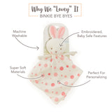 Blossom Binkie Bye Bye-Lovey - Binkie Bye Bye-SKU: - Bunnies By The Bay