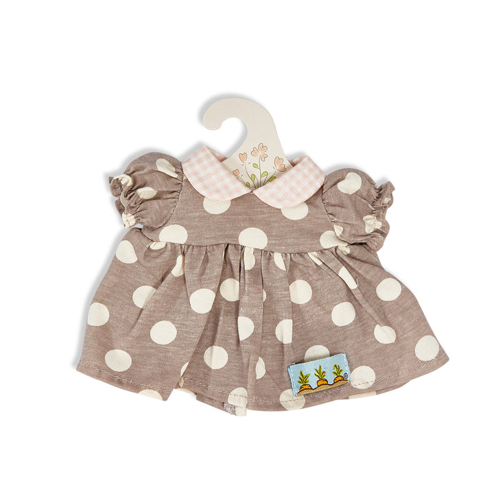 RETIRED - Kiddo's Closet Polka Dot Dress - Gray & Cream RETIRED - Kiddo's Closet Polka Dot Dress - Gray & Cream