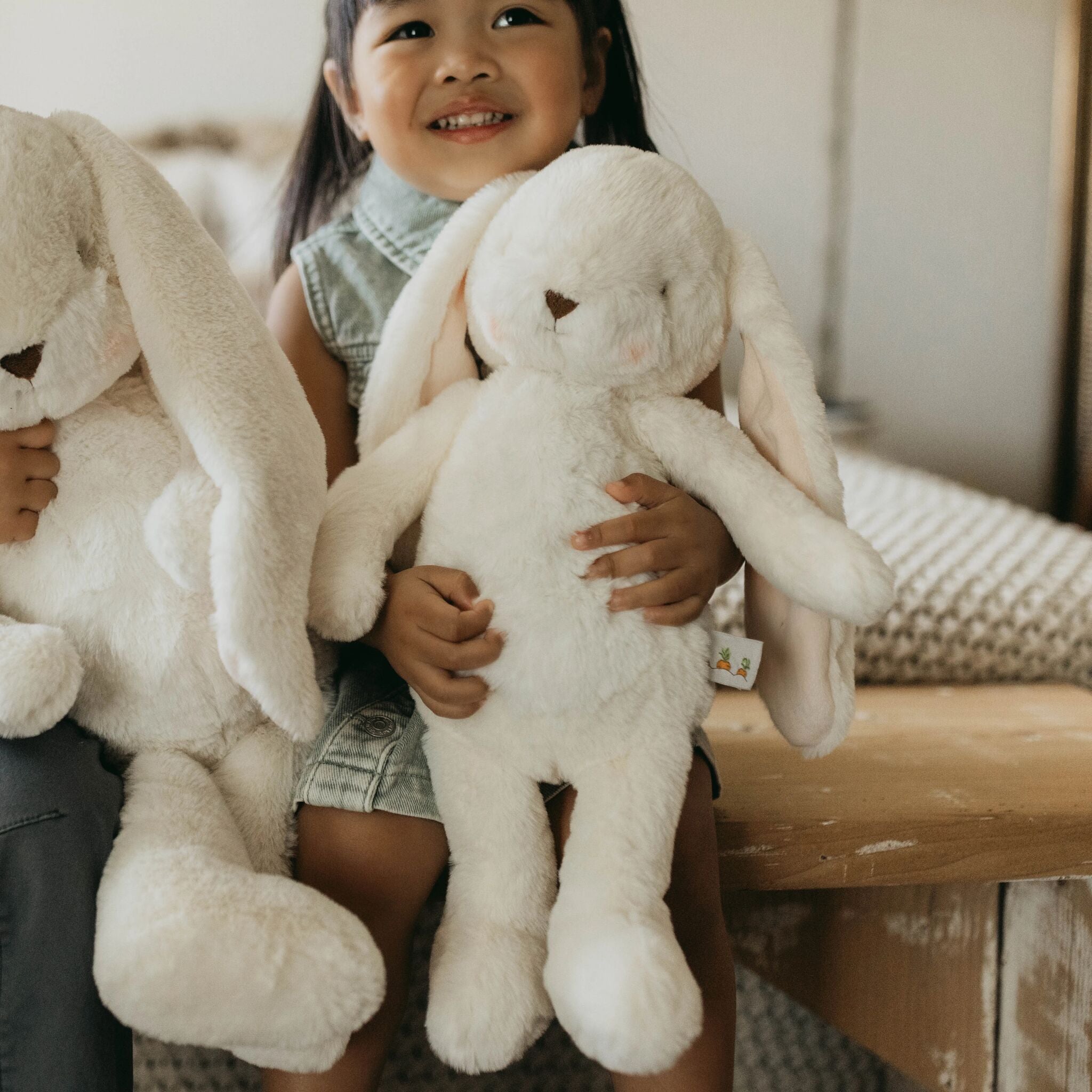 Sweet 16" Floppy Nibble Bunny – Cream-Stuffed Animal-SKU: - Bunnies By The Bay