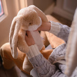 Little 12" Floppy Nibble Bunny - Almond Joy-Stuffed Animal-SKU: - Bunnies By The Bay