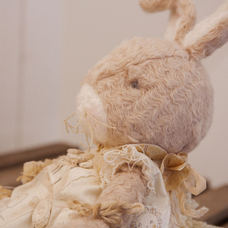 Hutch Studio - Ima Gardener - Hand-Crafted Cream Bunny-Hutch Studio Original-SKU: - Bunnies By The Bay