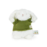 Wee Ittybit Bunny with Green Sweater-Stuffed Animal-SKU: - Bunnies By The Bay