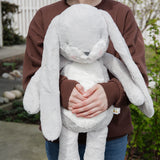 Bigger 26" Floppy Nibble Bunny - Gray-Stuffed Animal-SKU: 190354 - Bunnies By The Bay