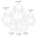 Bigger 26" Floppy Nibble Bunny - Almond Joy-Stuffed Animal-SKU: 824329 - Bunnies By The Bay