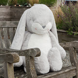 Grand 41" Floppy Nibble Bunny - Gray-Stuffed Animal-SKU: 190355 - Bunnies By The Bay