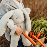 Floppy Nibble -12" Gray Bunny-Stuffed Animal-SKU: 101076 - Bunnies By The Bay