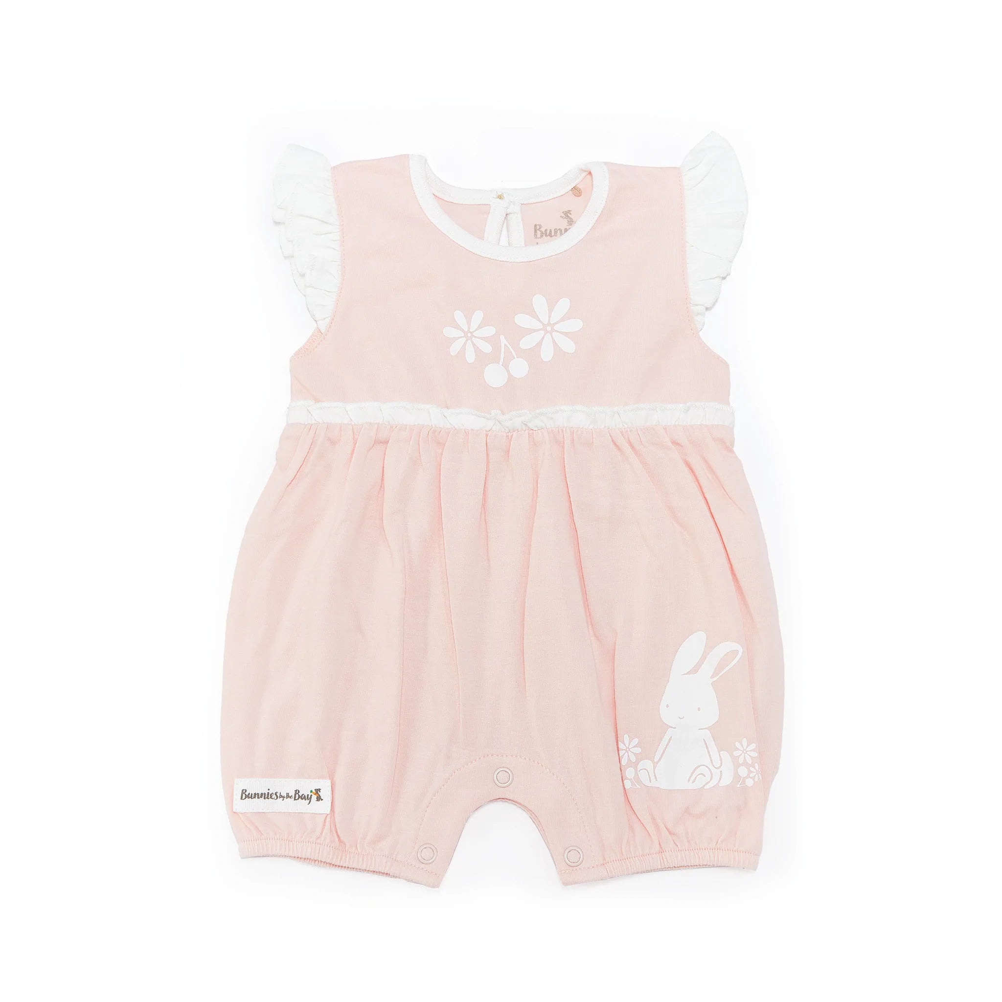 Bunnies By The Bay Blossom's Organic Romper for Newborn and Baby Girls