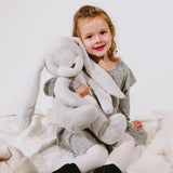 Big Nibble 20" Bunny - Gray-Stuffed Animal-SKU: 100428 - Bunnies By The Bay
