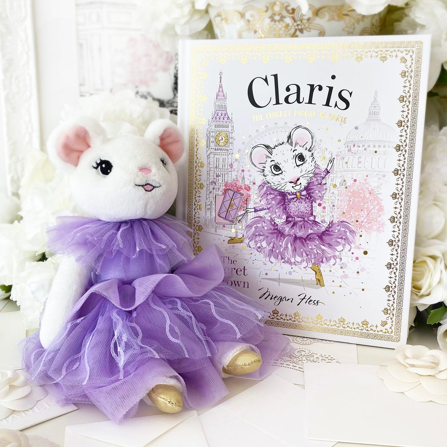 Claris The Mouse - Oh La La Lilac Plush Doll-Doll-SKU: CLAR2100 - Bunnies By The Bay
