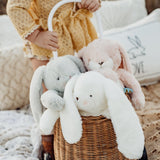 Floppy Nibble -12" Gray Bunny-Stuffed Animal-SKU: 101076 - Bunnies By The Bay