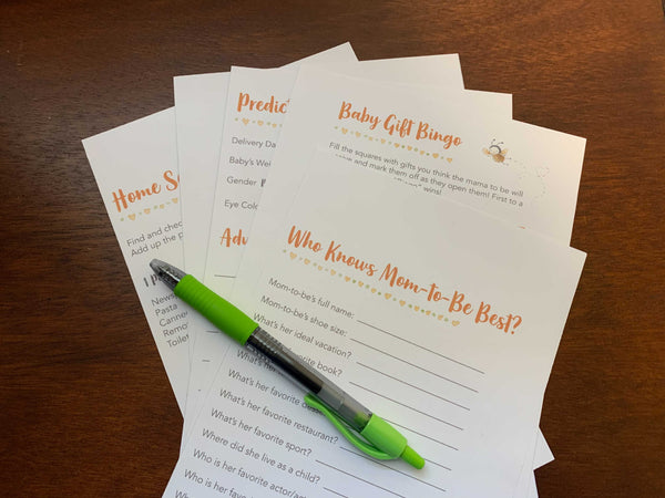 Printable Baby Shower Games That Are Fun for Everyone