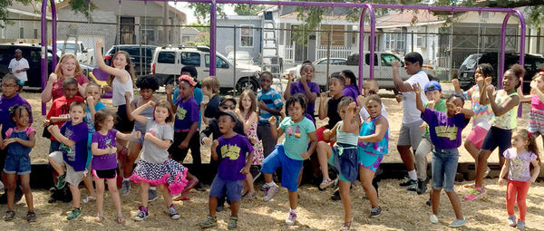 Kids at the Kaboom organization 