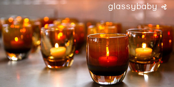 Glassybaby with tea lights