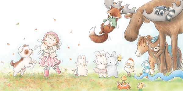 Cricket Island Characters celebrating with Elsie