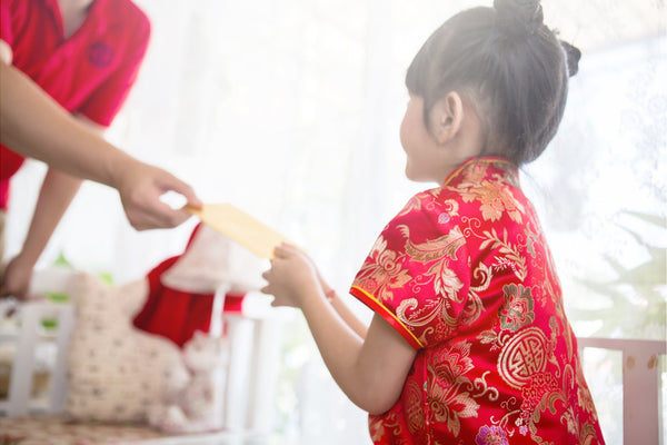 Little Girl celebrating Chinese New Year