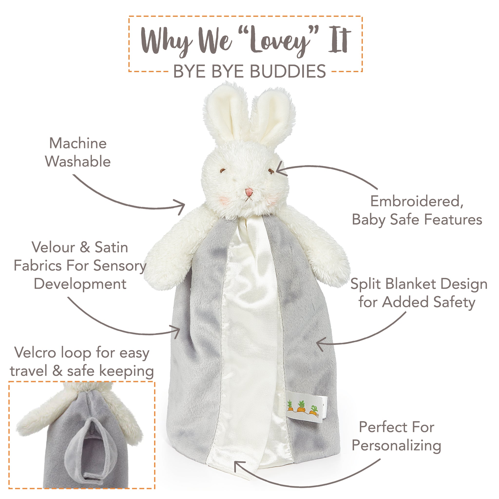 Go Go Baby! Bloom Gift Set - Gray-Gift Set-SKU: - Bunnies By The Bay