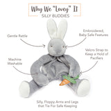 Bunnies Do Delight Gift Set - Bloom Gray-Baby Gift Sets-SKU: - Bunnies By The Bay