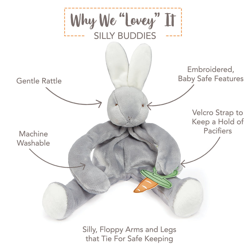 Bunnies Do Delight Gift Set - Bloom Gray-Baby Gift Sets-SKU: - Bunnies By The Bay