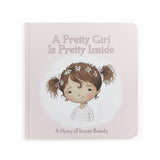 A Pretty Girl Book - Brown Hair-Book-SKU: - Bunnies By The Bay