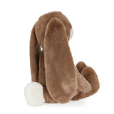Brown plush toy with long ears on a white background