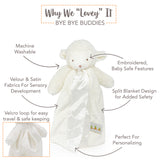 Kiddo the Lamb Bye Bye Buddy-Lovey - Bye Bye Buddy-SKU: - Bunnies By The Bay