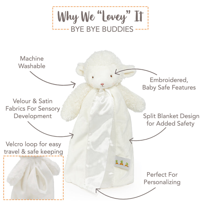 Kiddo the Lamb Bye Bye Buddy-Lovey - Bye Bye Buddy-SKU: - Bunnies By The Bay
