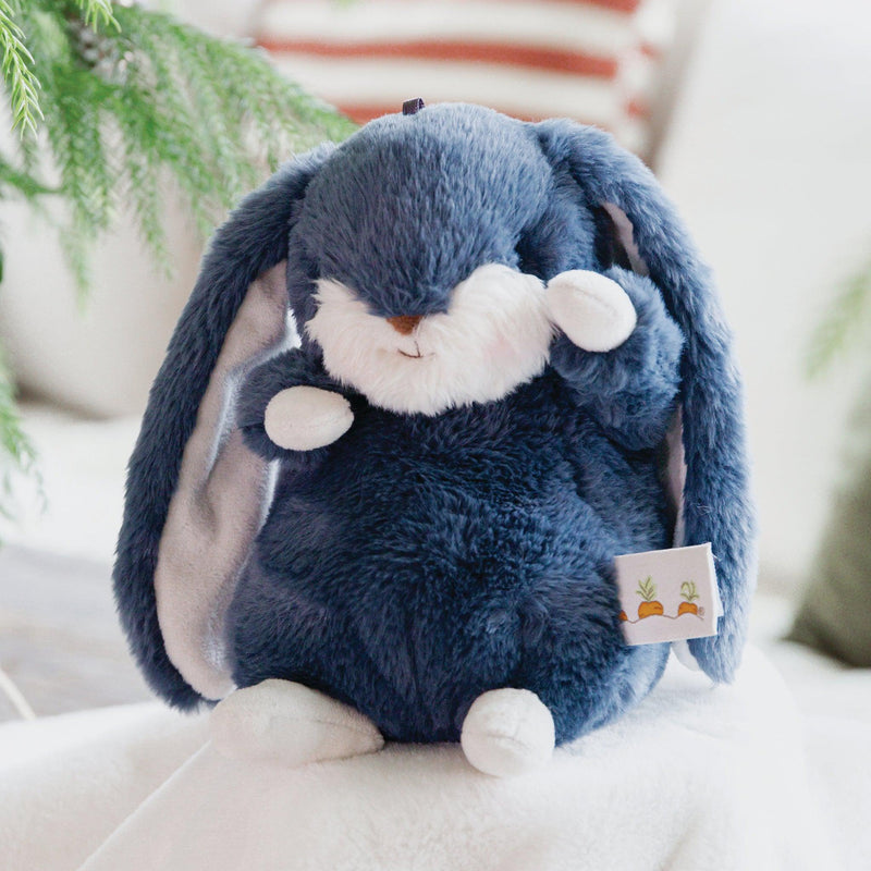 Tiny 8” Nibble Bunny - Starry Night Blue-Stuffed Animal-SKU: 190438 - Bunnies By The Bay