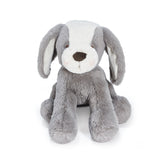 Bunnies by the Bay Sweet gray Mutt Puppy Dog stuffed animal plush toy, front view, baby safe, soft fur, Personalized Gift