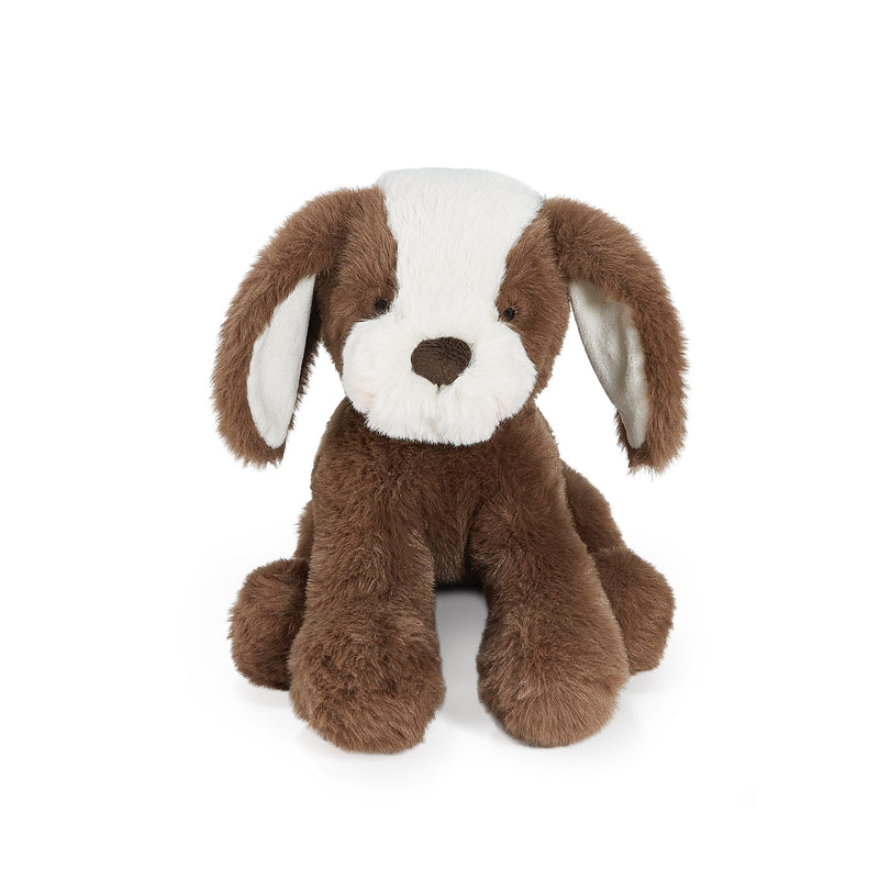 Bunnies by the Bay Little cocoa Brown Mutt Puppy Dog stuffed animal plush toy, front view, baby safe, soft fur, Personalized Gift