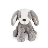 Bunnies by the Bay Little gray Mutt Puppy Dog stuffed animal plush toy, front view, baby safe, soft fur, Personalized Gift