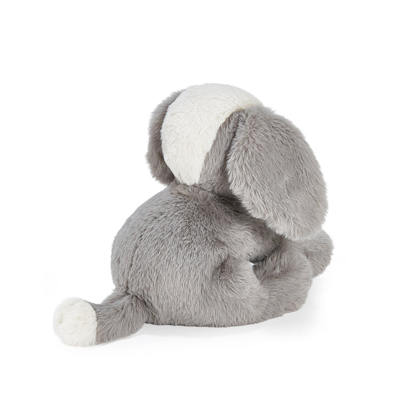 Bunnies by the Bay Little gray Mutt Puppy Dog stuffed animal plush toy, back view, baby safe, soft fur, Personalized Gift