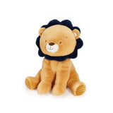 Side view of an orange lion plush animal