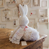 Hutch Studio Original - Essie Eyelet - Hand-Crafted Tea Stained Nubby Fur Bunny-Hutch Studio Original-SKU: 730146 - Bunnies By The Bay