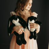 Wee 8" Floppy Nibble Bunny - Black-Stuffed Animal-SKU: - Bunnies By The Bay
