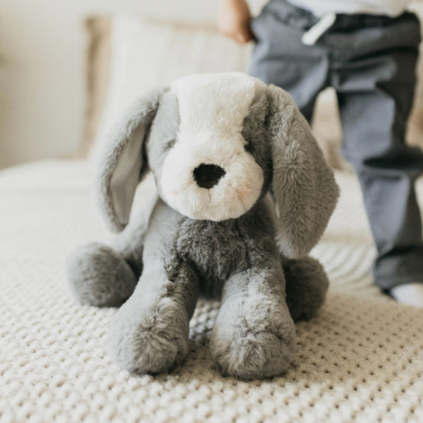 Sweet Floppy Mutt - Steel-Stuffed Animal-SKU: - Bunnies By The Bay