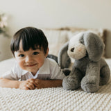 Sweet Floppy Mutt - Steel-Stuffed Animal-SKU: - Bunnies By The Bay