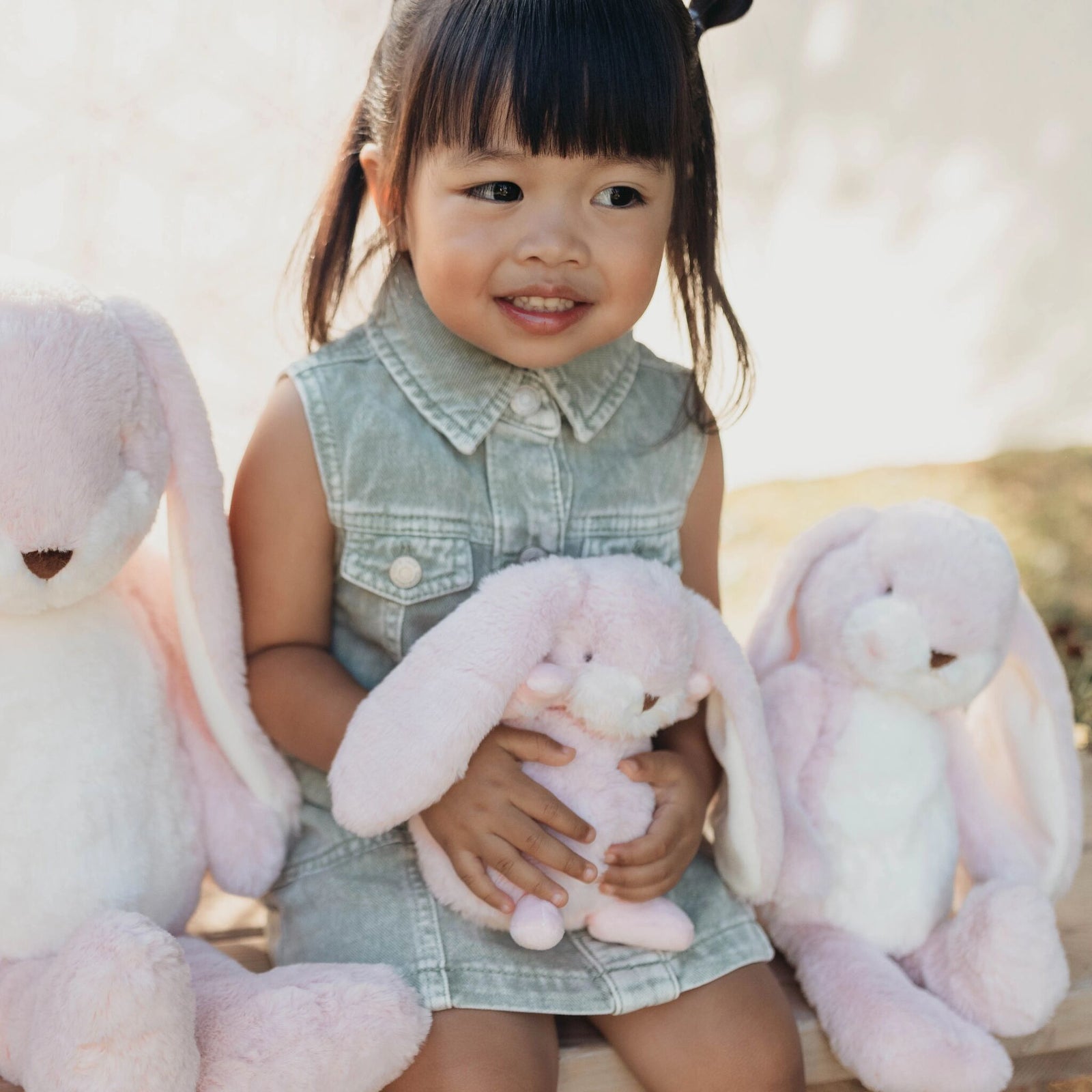 Tiny Nibble 8” Bunny | Stuffed Animal | Pink Bunny Plush - Bunnies