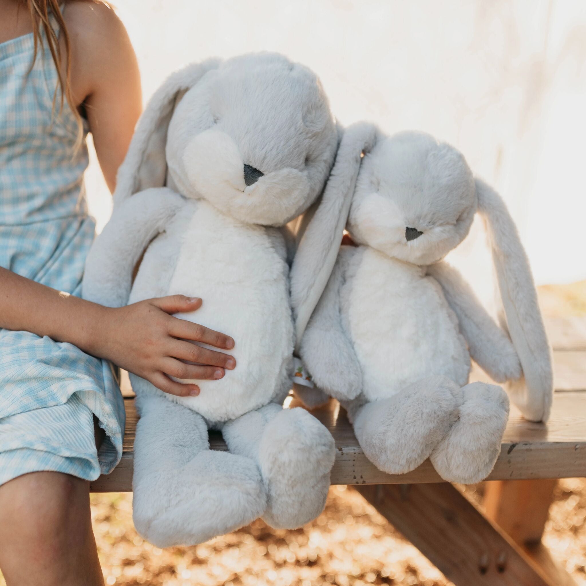 Sweet 16" Floppy Nibble Bunny - Gray-Stuffed Animal-SKU: - Bunnies By The Bay