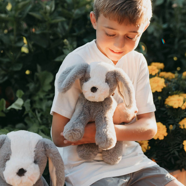 Little Floppy Mutt - Steel-Stuffed Animal-SKU: - Bunnies By The Bay