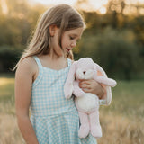 Little 12" Floppy Nibble Bunny - Pink-Stuffed Animal-SKU: - Bunnies By The Bay
