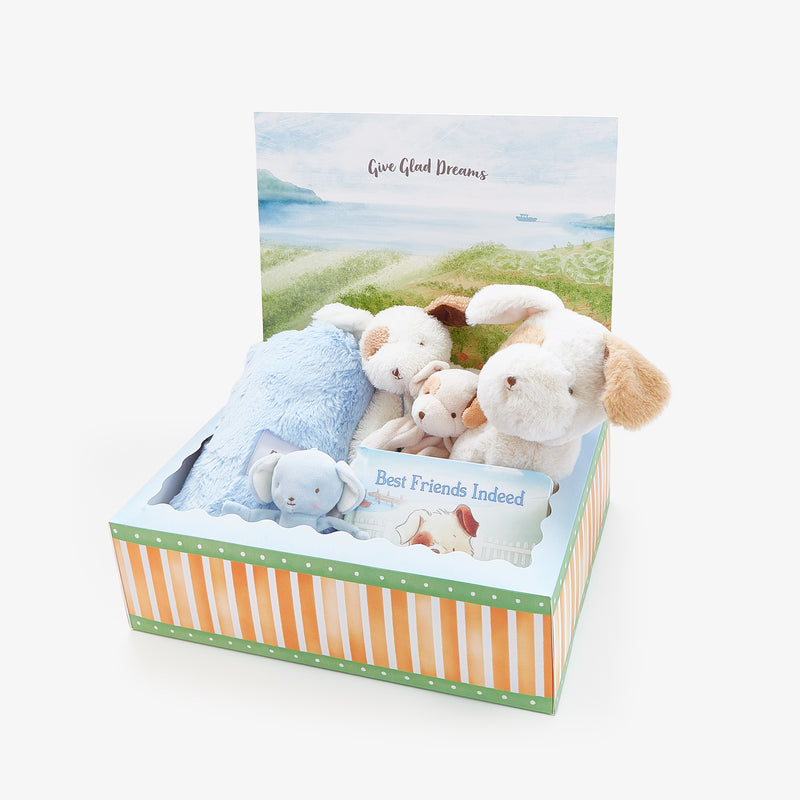 Bunnies Do Delight Gift Set - Skipit Blue-Baby Gift Sets-SKU: - Bunnies By The Bay