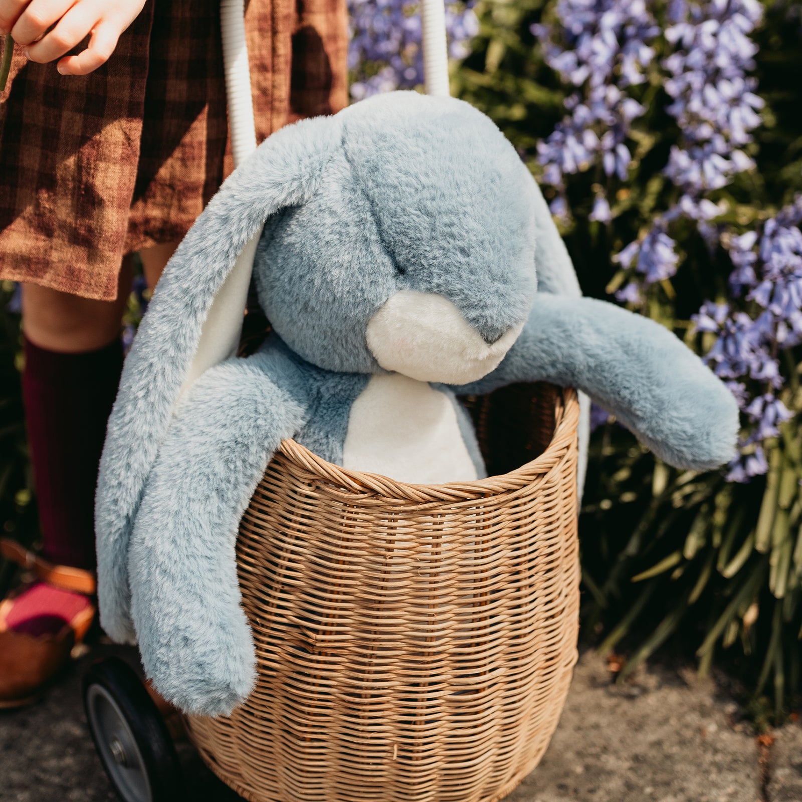 Big Floppy Nibble Blue - Lavender Lustre | Stuffed Plush Bunny