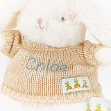 Wee Petal Bunny with Tan Sweater-Stuffed Animal-SKU: - Bunnies By The Bay