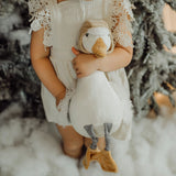 Avery The Aviator Snow Goose-Stuffed Animal-SKU: - Bunnies By The Bay