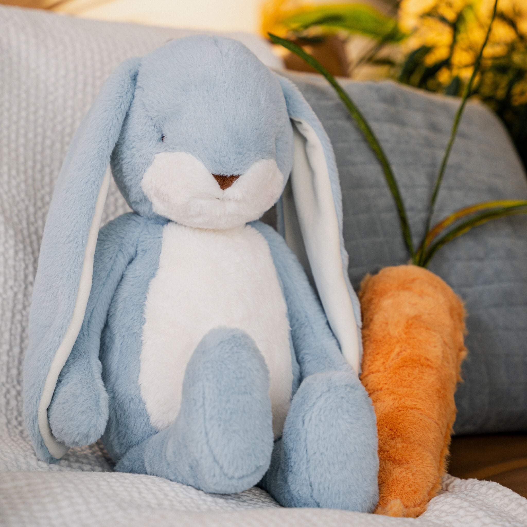 Big 20" Floppy Nibble Bunny- Maui Blue-Stuffed Animal-SKU: - Bunnies By The Bay