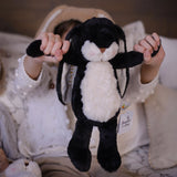 Little 12" Floppy Nibble Bunny – Black-Stuffed Animal-SKU: - Bunnies By The Bay