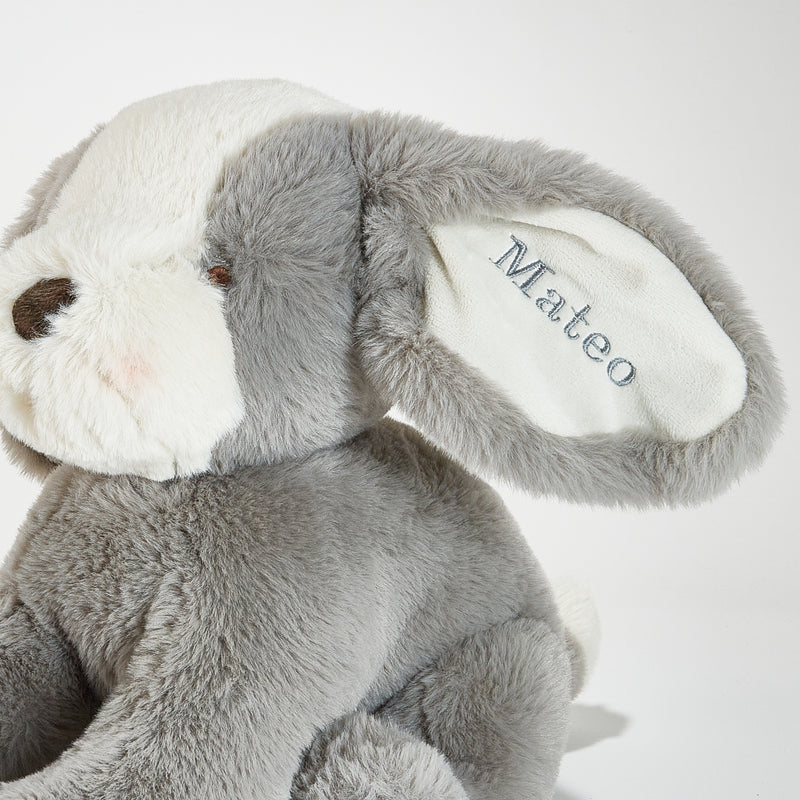 Sweet Floppy Mutt - Steel-Stuffed Animal-SKU: - Bunnies By The Bay